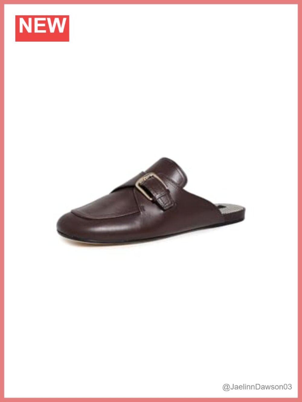 Women's Leather Mule Clog Shoes Calfskin Loafers Slip-Ons Low Top
